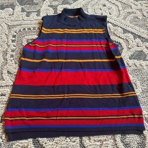 One A Striped Sweater Vest/Tank Size Medium